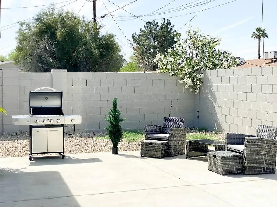 Vila Stylish Central Phoenix 2Br Townhouse With King Beds, Grill, And Free Parking Near Downtown And Sky Harbor